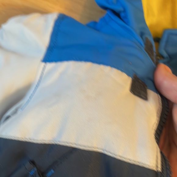 3 pc weather set, LL Bean Fleece vest, ski jacket, and mittens, size: 12-18 mo - Picture 6 of 9